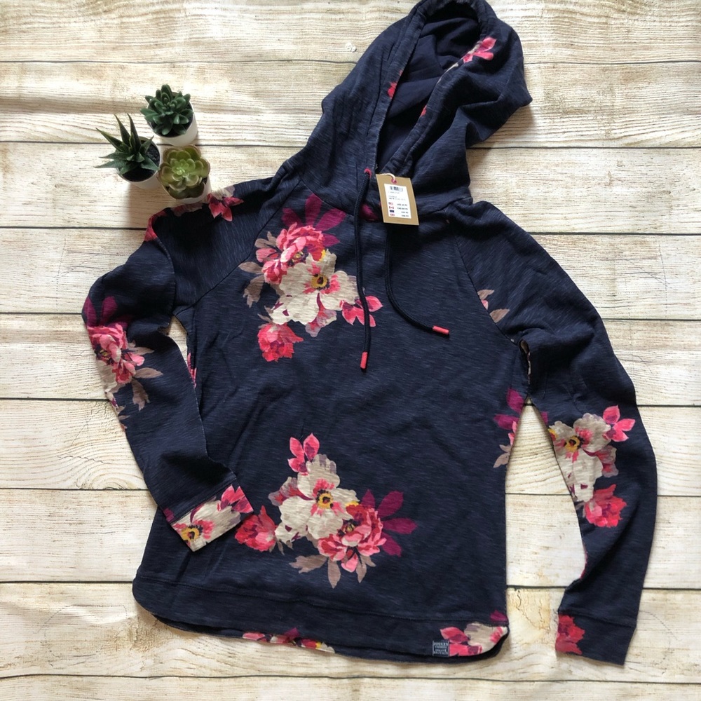 Joules floral hoodie